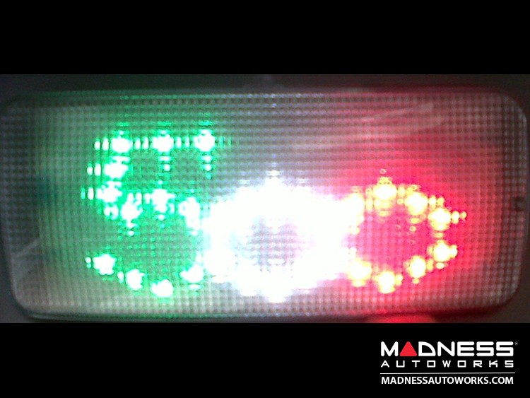 FIAT 500 Dome Light Custom LED Panel - European Version - Tri Color